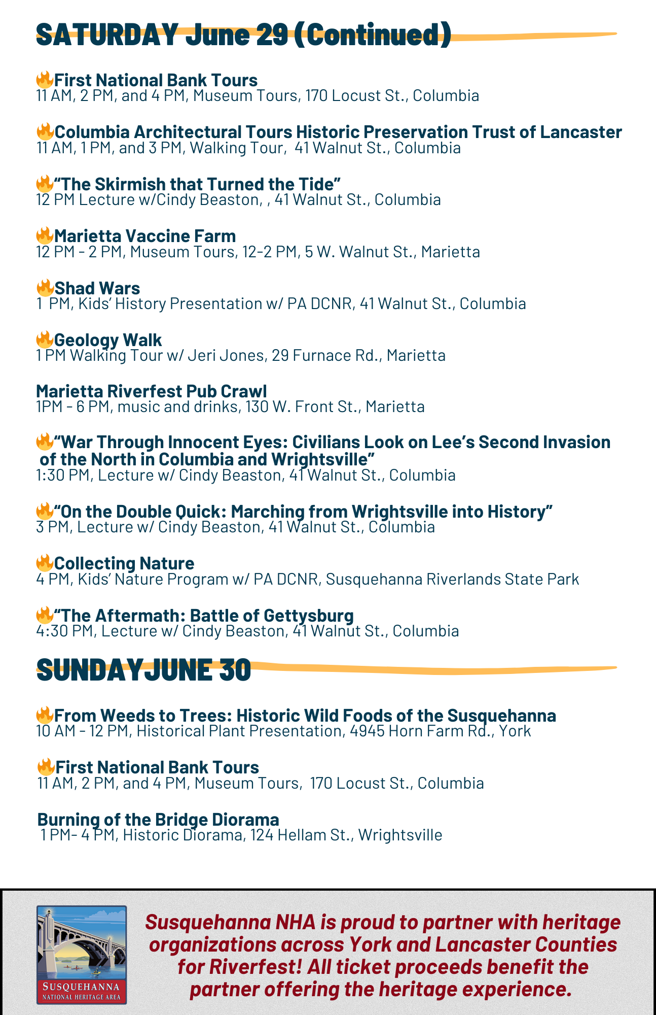Riverfest Schedule Riverfest PA